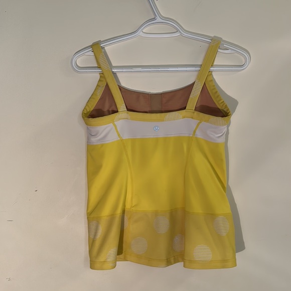 Lululemon Top size Small White & Yellow - Picture 2 of 4